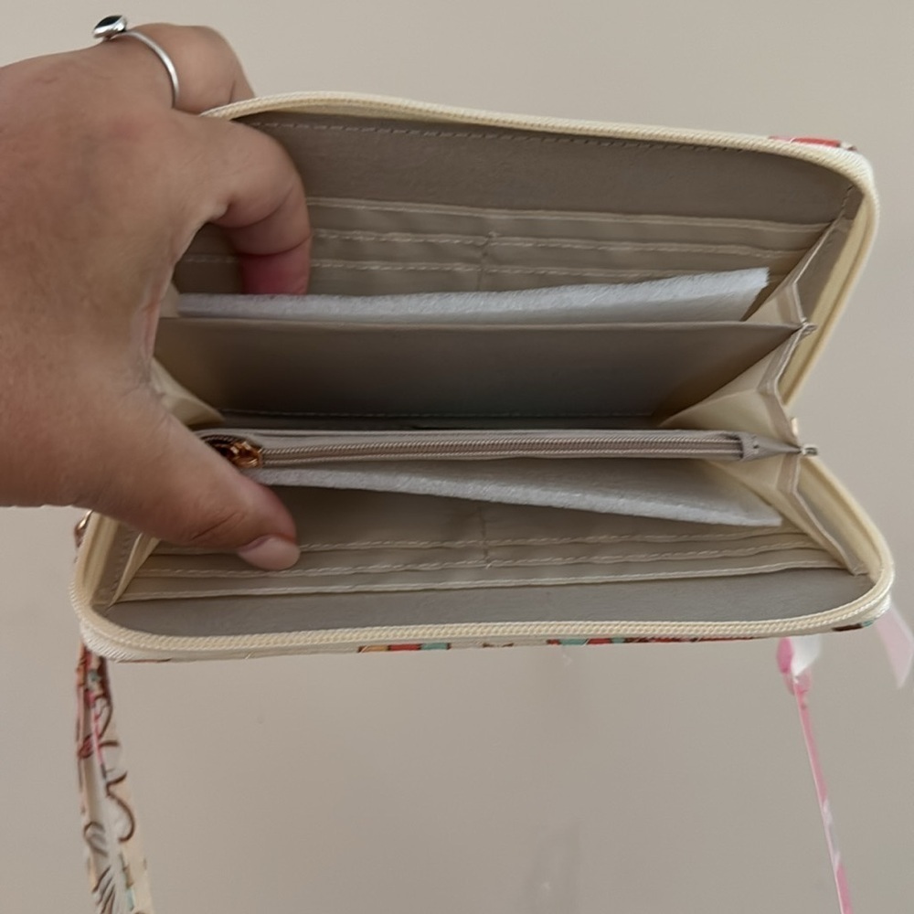Simply Southern Cream and Pink Wallet with Whimsical Design - Picture 3 of 3
